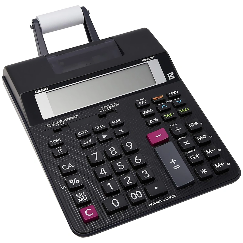 Calculadora com Bobina Casio HR-150RC 12 Digitos - Preto - Imagem 2