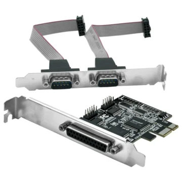 Placa PCI Express 2 Serial 1 Paralelo Low Profile