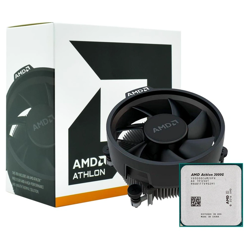 Processador AMD Athlon 3000G Socket AM4 3.5GHz 5MB Núcleos 2 - Sub-processos 4