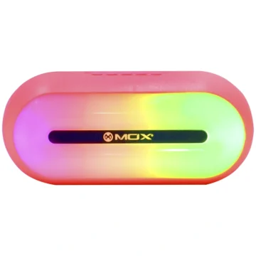 Caixa de Som MOX MO-MS15 Bluetooth USB FM - Vermelho 120W 500 mAh