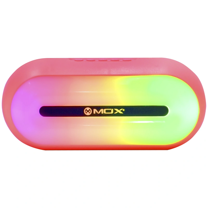 Caixa de Som MOX MO-MS15 Bluetooth USB FM - Vermelho 120W 500 mAh