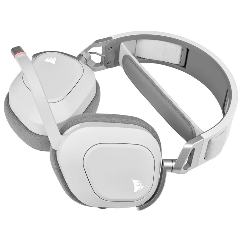 Headset Gamer Corsair HS80 RGB Wireless - Branco Cinza (CA-9011236-NA) - Imagem 2