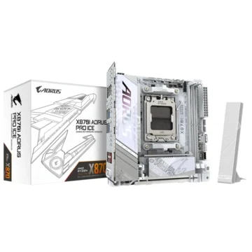 Placa Mãe Gigabyte X870I AORUS Pro Ice Socket AM5 DDR5 AMD X870 Mini ITX