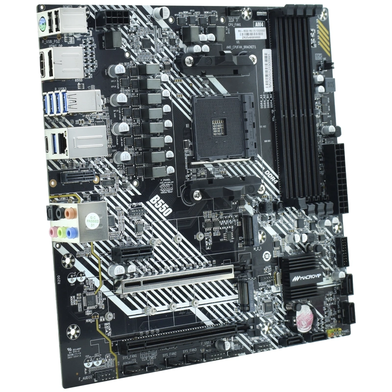 Placa Mãe Macrovip MV-B550 Socket AM4 DDR4 AMD B550 Micro ATX - Imagem 2
