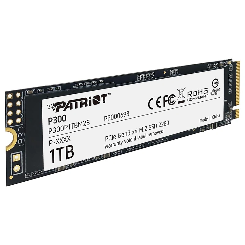 SSD Patriot M.2 1TB P300 NVMe - P300P1TBM28 PCIe Gen 3 x4 - Imagem 3