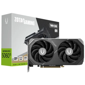 Placa de Vídeo Zotac Twin Edge OC 8GB GeForce RTX5060TI GDDR7 - ZT-B50610H-10A