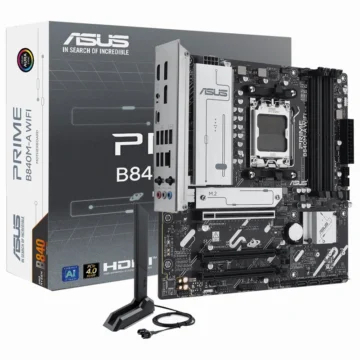 Placa Mãe ASUS Prime B840M-A Wi-Fi Socket AM5 DDR5 AMD B840 Micro ATX Wi-Fi 6E