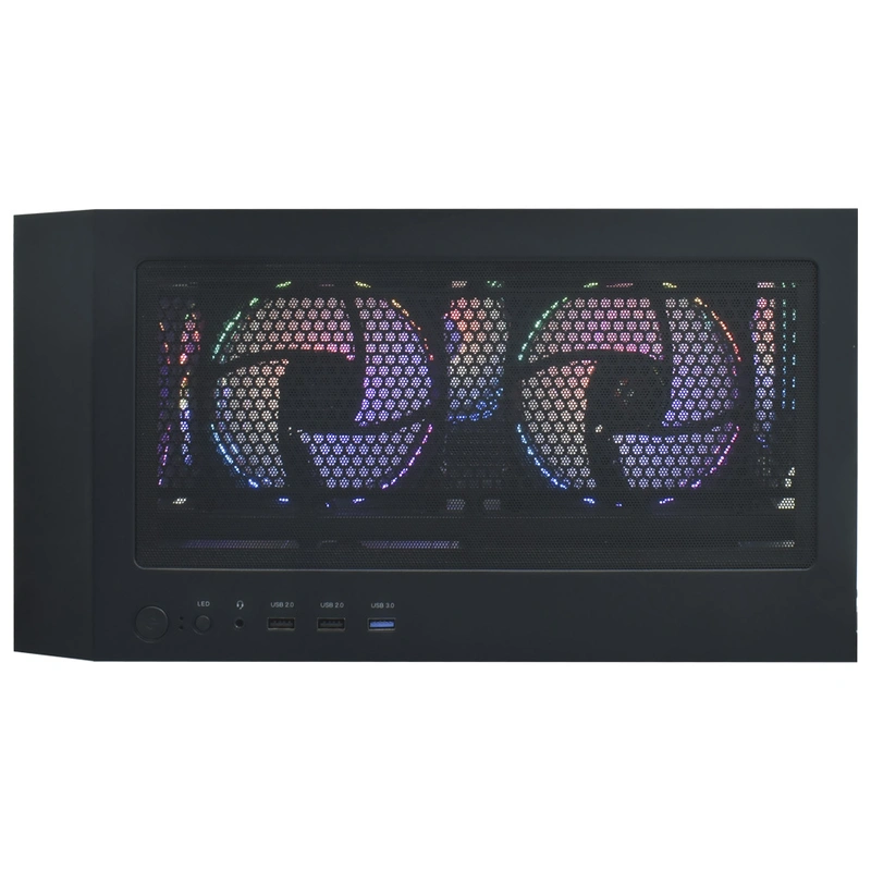 Gabinete Gamer Satellite K51 E-ATX 8 Cooler - Preto RGB - Imagem 2
