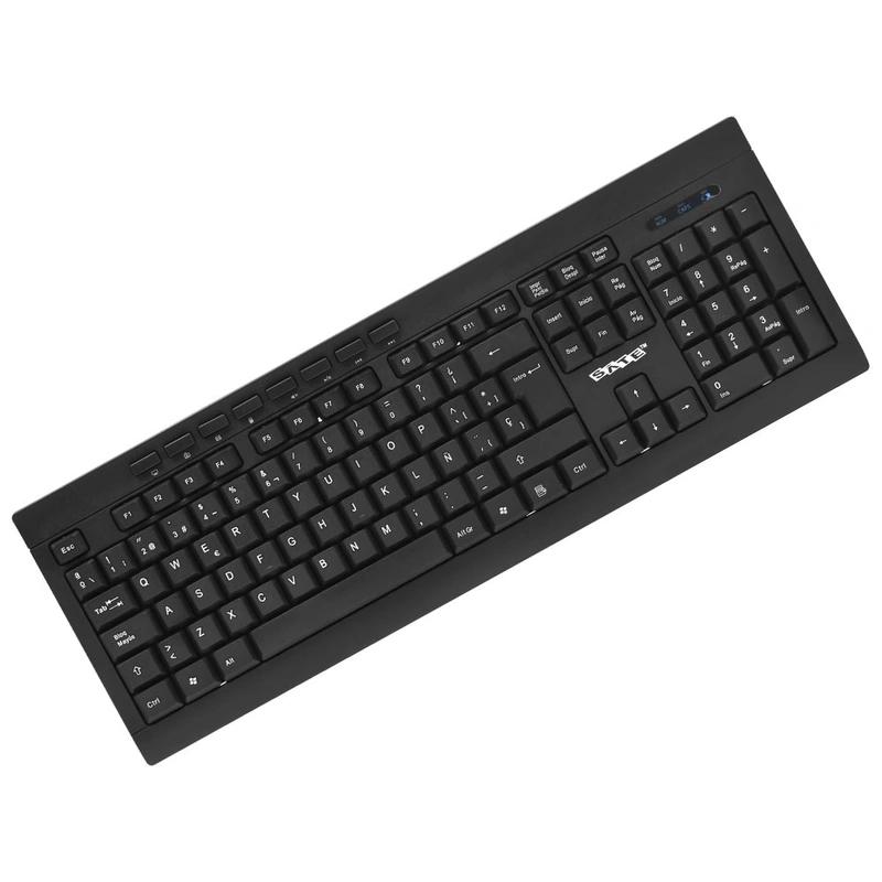 Teclado + Mouse Satellite AK-726G Wireless Espanhol - Preto Nano receptor USB - Imagem 3