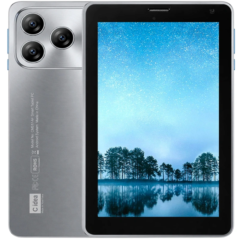 Tablet Cidea CM517 Air 8GB de RAM 256GB Tela 7 Octa-Core 5G Dual SIM Prata