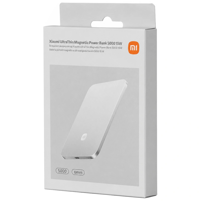 Carregador Portátil Xiaomi Ultrathin Magnetic MDY-20-EB 5000MAH 15W - Prata - Imagem 4