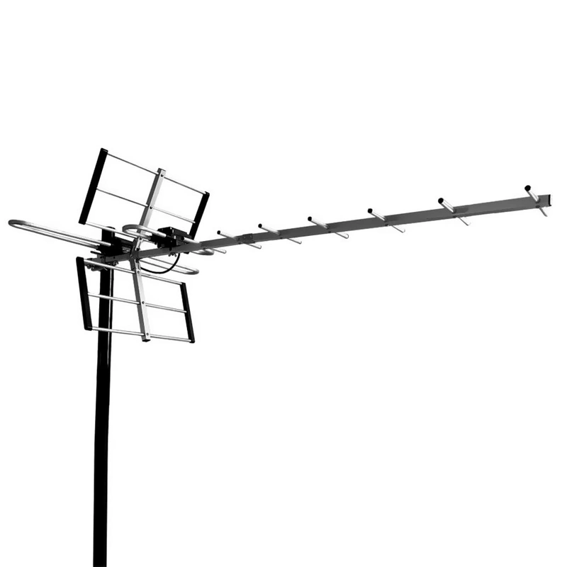 Antena para TV Digital Quanta QTKANTV600 Externa FM VHF UHF - Preto - Imagem 2