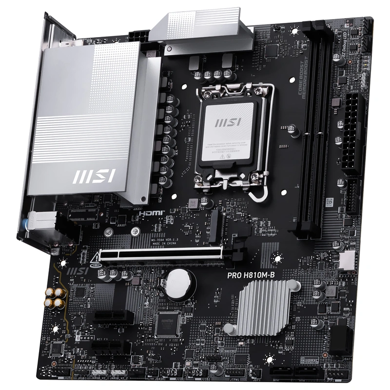 Placa Mãe MSI Pro H810M-B Socket LGA 1851 DDR5 Intel H810 Micro ATX - Imagem 2