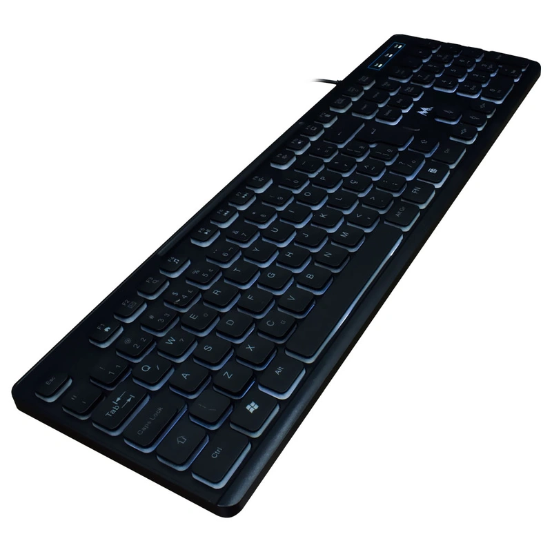 Teclado Mtek KB-7269L USB Backlight Português - Preto Com fio - Imagem 2