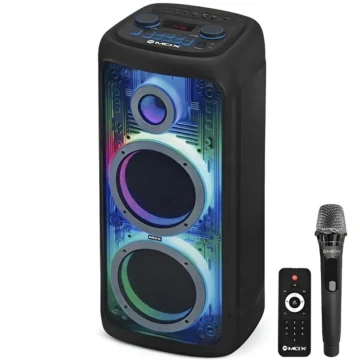 Caixa de Som MOX MO-D1010 10 120W 11.1V Bluetooth Bass Boost Preto