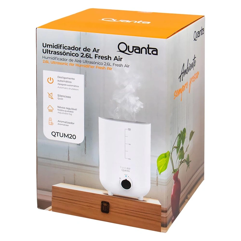 Umidificador Quanta QTUM20 Ultrassonico 2.6L - Branco - Imagem 2