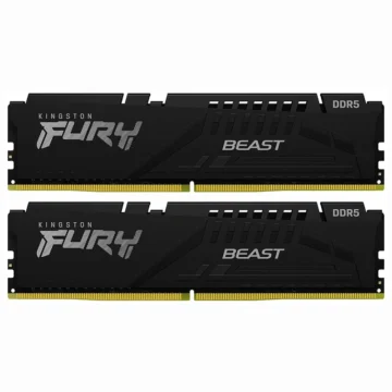 Memória RAM Kingston Fury Beast DDR5 64GB 5200MHz - Preto (KF552C40BBK2-64)