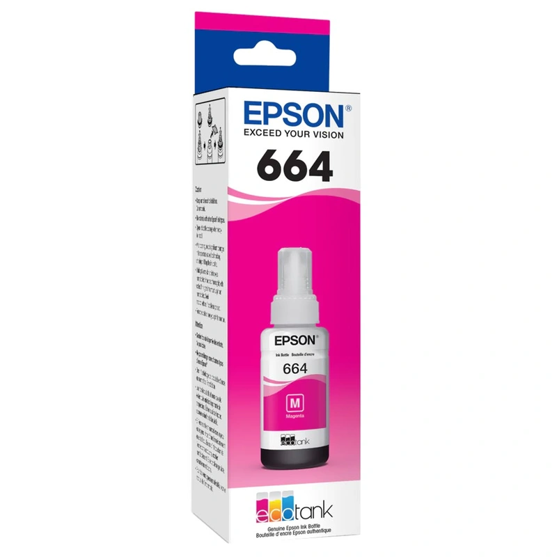 Cartucho de Tinta Epson T664320 - Magenta L110 / L200 / L300 / L555 / L1300 - Imagem 3