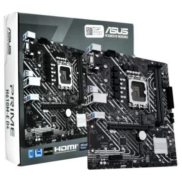 Placa Mãe ASUS Prime H610M-E D4 Socket LGA 1700 VGA DDR4 Intel H610 Micro ATX
