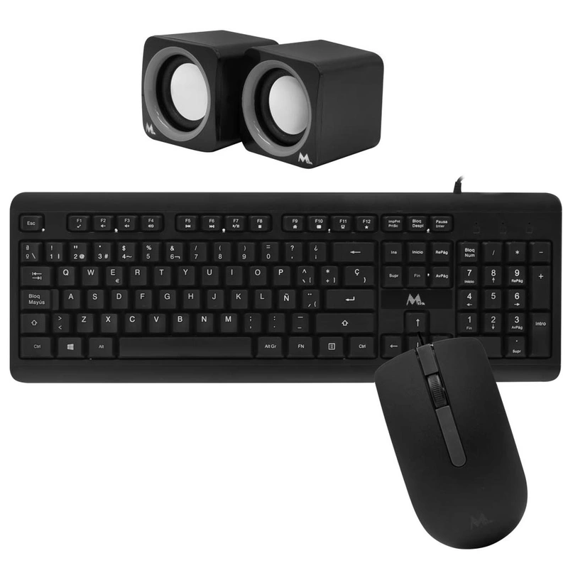Gabinete Kit Mtek DK01 Fonte 500W Speaker Mouse Teclado Espanhol - Preto - Imagem 3