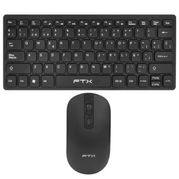 Teclado + Mouse FTX GK03 Wireless Espanhol - Preto