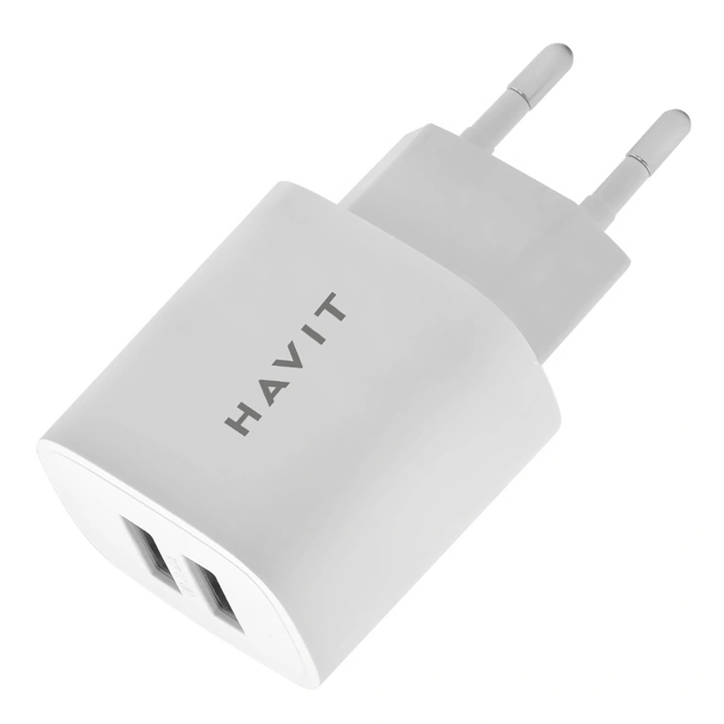 Carregador Tomada Havit ST902 USB - Branco + Cabo USB USB-C Padrão BR - Imagem 2