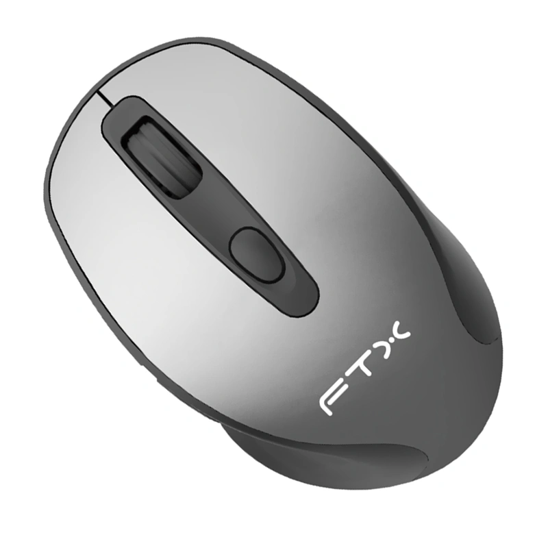 Mouse FTX MWB40 Wireless Bluetooth - Cinza Preto USB Receiver 2.4GHz - Imagem 2
