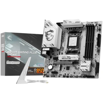 Placa Mãe MSI B850M Gaming Plus Wi-Fi6E Socket AM5 DDR5 AMD B850M Micro ATX
