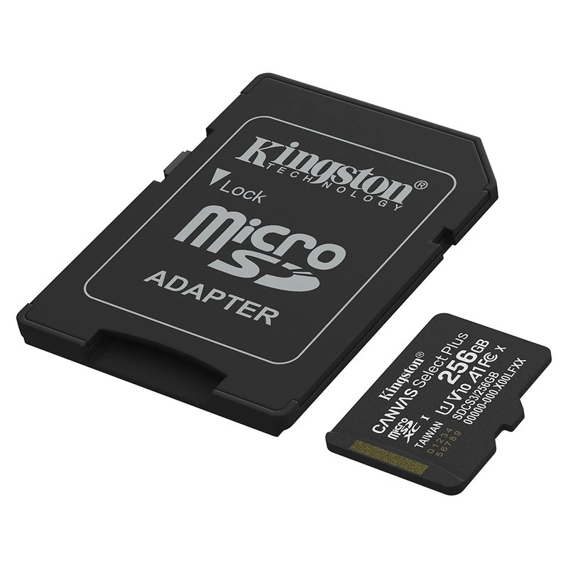 Cartão de Memória Micro SD Kingston Canvas Select Plus C10 U1 V10 A1 256GB - SDCS3256GB - Imagem 2