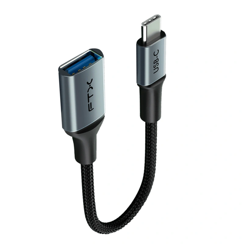 Cabo Adaptador FTX USB-C Macho para USB 3.0 Femea OTG - Cinza (CT-160-PU31-CMHDFN1-S0.2) - Imagem 2