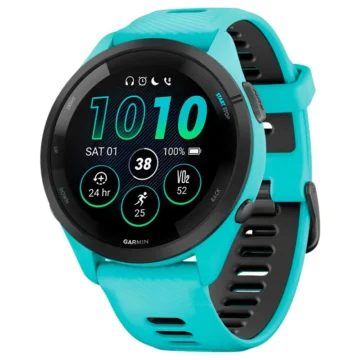Relógio Garmin Forerunner 265 AMOLED - Turquesa (010-02810-02) 5 ATM Wi-Fi