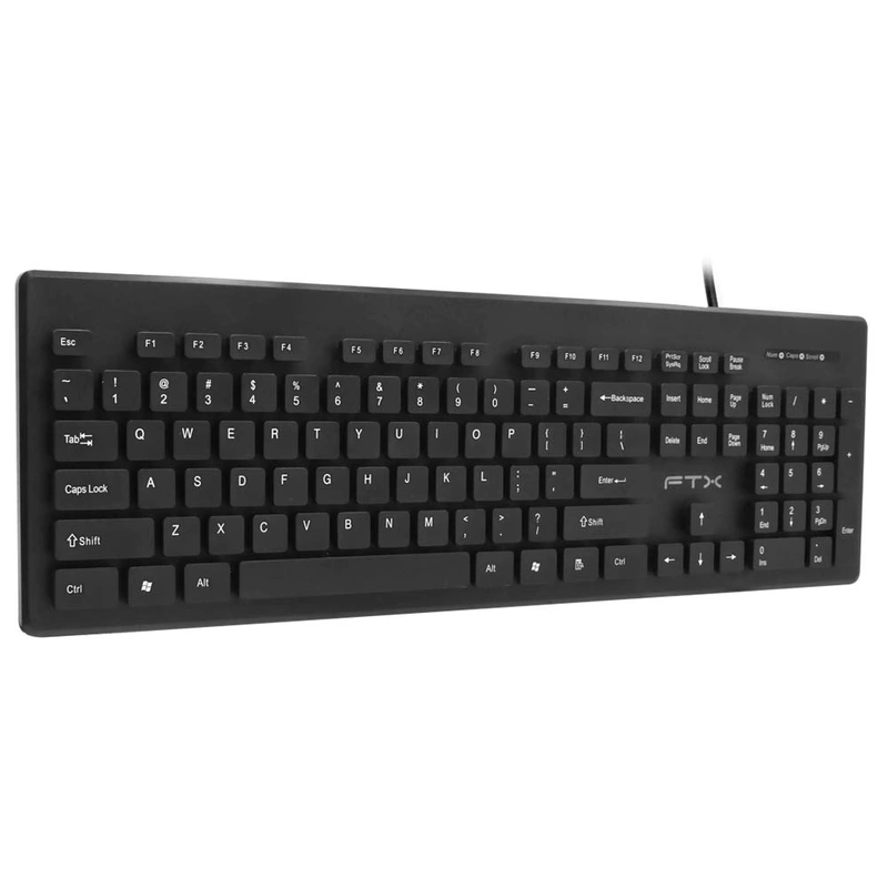 Teclado FTX FTXK100E USB Inglês - Preto Com fio - Imagem 2