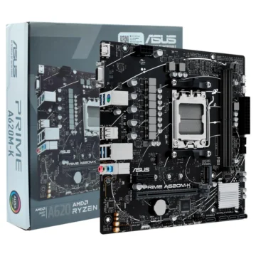 Placa Mãe ASUS Prime A620M-K Socket AM5 VGA DDR5 AMD A620 Micro ATX