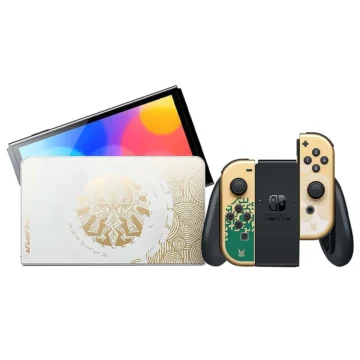 Console Nintendo Switch 64GB - Branco Dourado (HEG-S-KDAAA) Switch OLED
