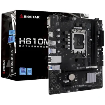 Placa Mãe Biostar H610MHC Socket LGA 1700 DDR4 Intel H610 Micro ATX