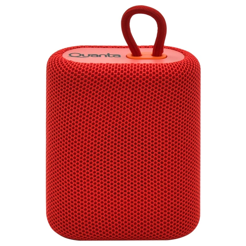 Caixa de Som Quanta QTSPB64N Mini Bluetooth FM MSD - Vermelho 5W 1200 mAh - Imagem 2