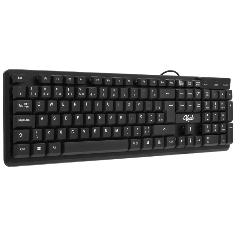 Teclado KRAB KBTC20 USB Português - Preto Com fio - Imagem 3