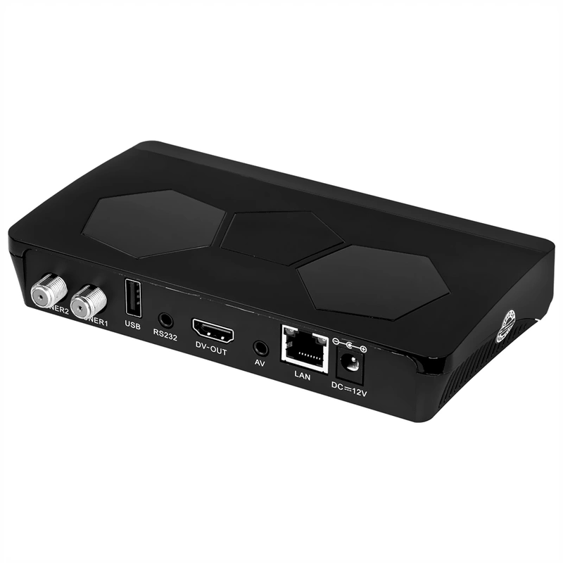 Receptor Digital FTA Globalsat GS120 Pro Max IKS SKS - Preto ACM - Imagem 3