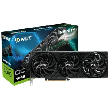 Placa de Vídeo Palit Infinity 3 OC 12GB GeForce RTX5070 GDDR7 - NE75070S19K9-GB2050S