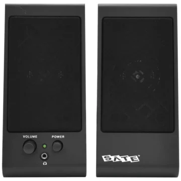 Caixa de Som Satellite AS-677U USB - Preto 2w Com fio