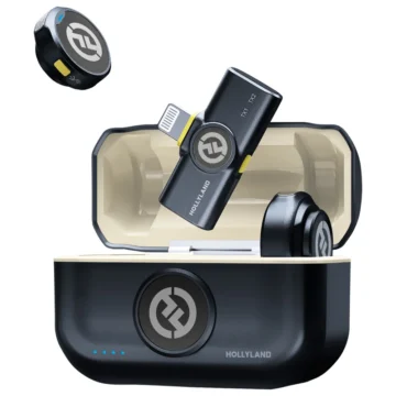 Microfone Hollyland Lark M2 Lavalier Duo Wireless Lightning - Shine Charcoal