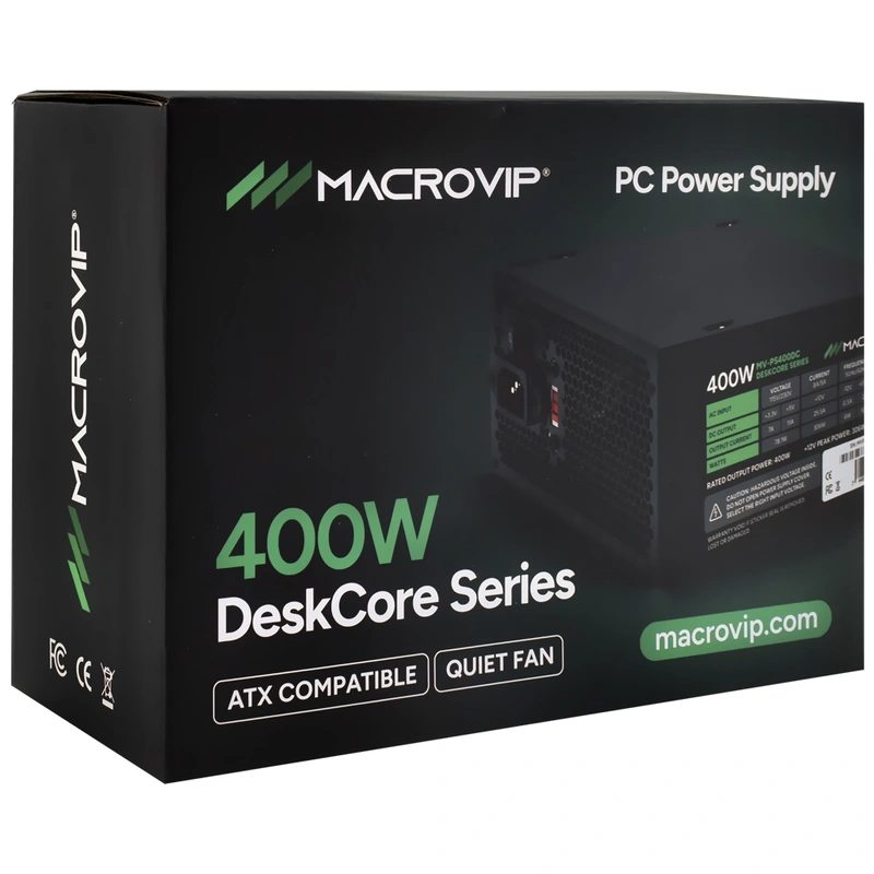 Fonte de Alimentação Macrovip MV-PS400DC Deskcore 400W ATX Não Modular - Imagem 4