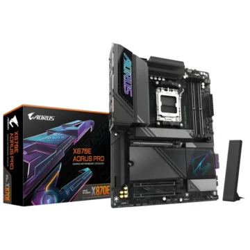 Placa Mãe Gigabyte X870E AORUS Pro Socket AM5 DDR5 AMD X870E ATX Wi-Fi 7