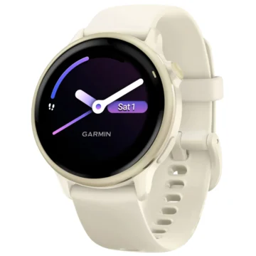 Relógio Smartwatch Garmin Vivoactive 6 - Lunar Dourado (010-02985-01) 5 ATM (50 metros)