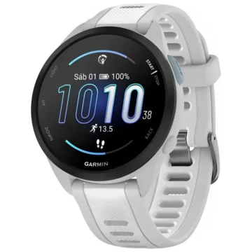 Relógio Garmin Forerunner 165 AMOLED - Branco Cinza (010-02863-21) 5ATM