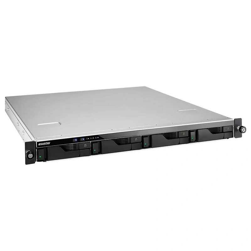Servidor Nas Storage Asustor AS6504RS Lockerstor Rack Mount 1U 4RS4RD 4 Baias