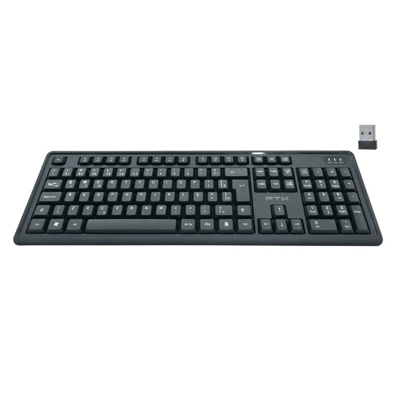 Teclado FTX KW46 Wireless Português - Preto Windows USB Receiver - Imagem 2