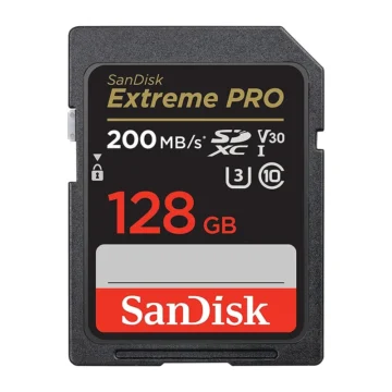 Cartão de Memória SD SanDisk Extreme Pro Class 128GB 4k SDXC SDSDXXD-128G-GN4