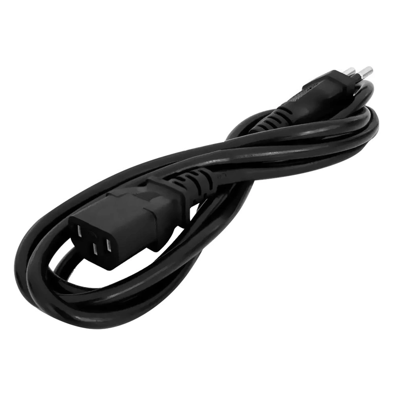 Cabo de força para fonte e Gabinete - 1.5M (Padrão BR) Preto - Imagem 3