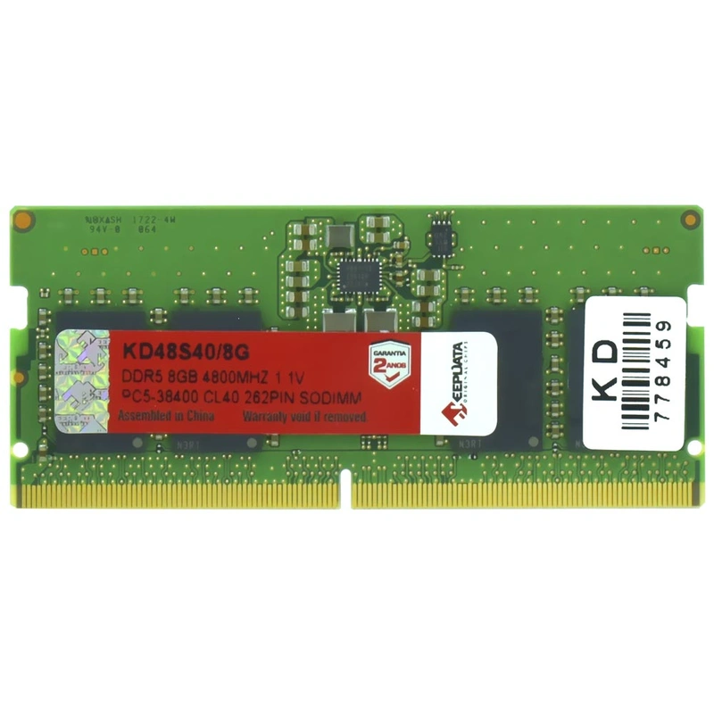Memória RAM para Notebook Keepdata DDR5 8GB 4800MHz - KD48S408G SODIMM